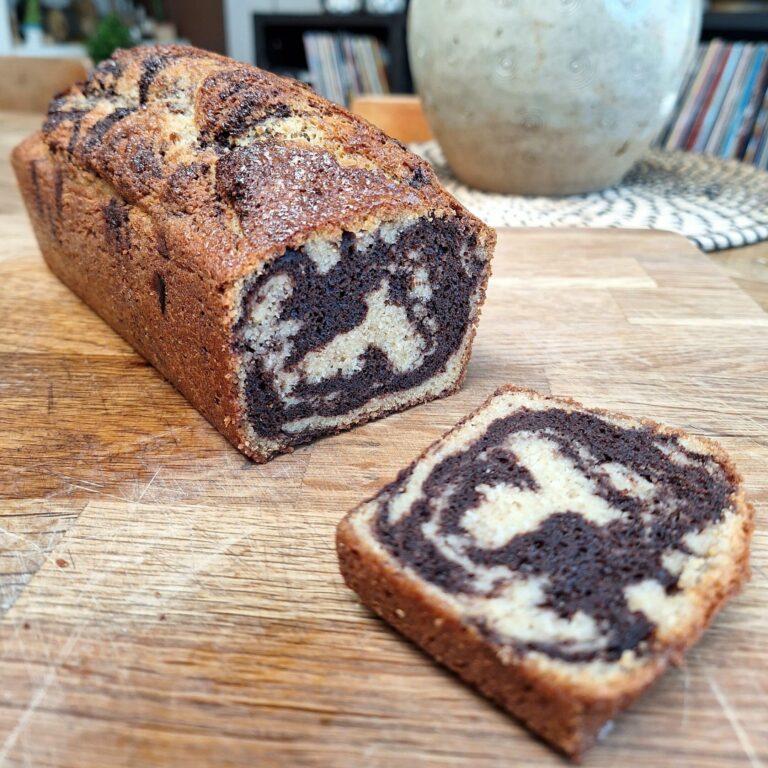 Cake marbré "sans blé, sans lactose"